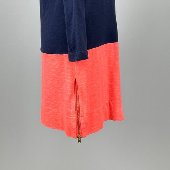 J Crew Maritime Colorblock Navy Peach Dress XS - Picture 7 of 13